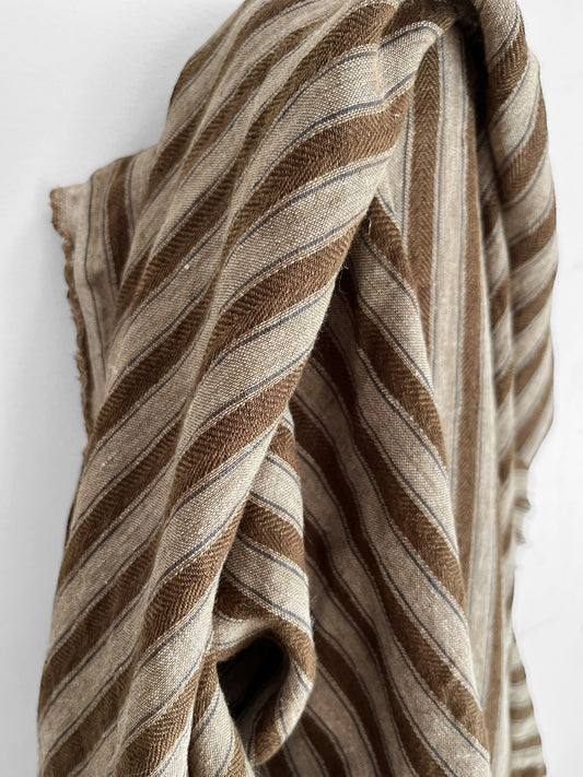 Rustic Brown Dutch Stripes