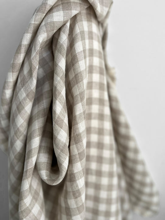 Natural Gingham 1cm