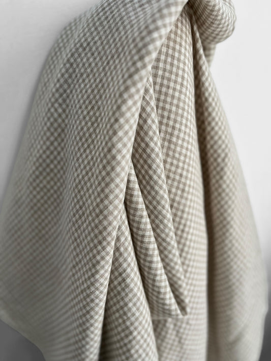 Natural Gingham 4mm