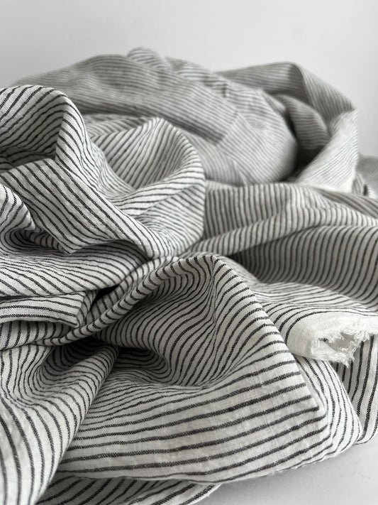 Black & White Pencil Stripes