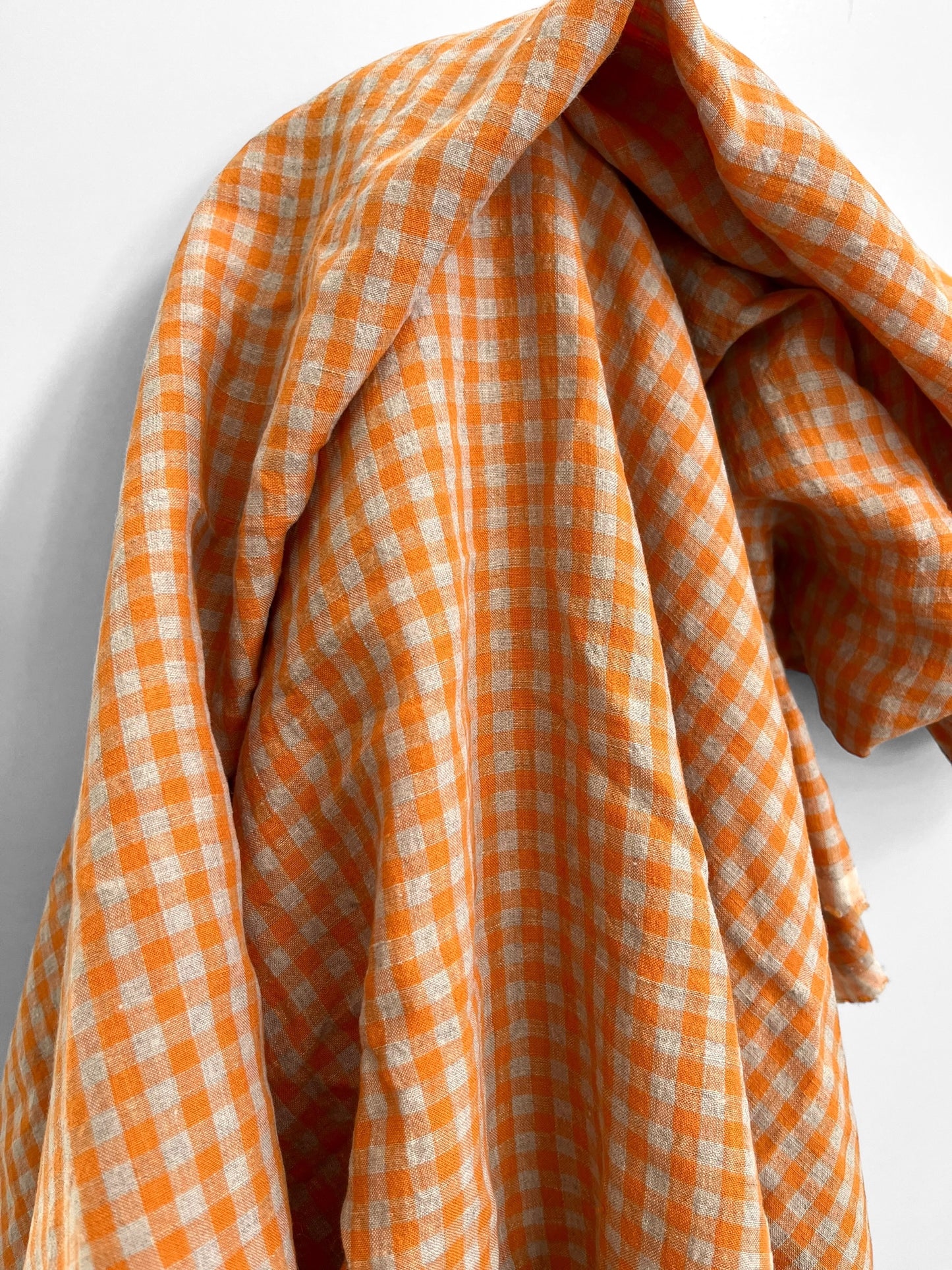 REMNANT 1.8m Orange Gingham