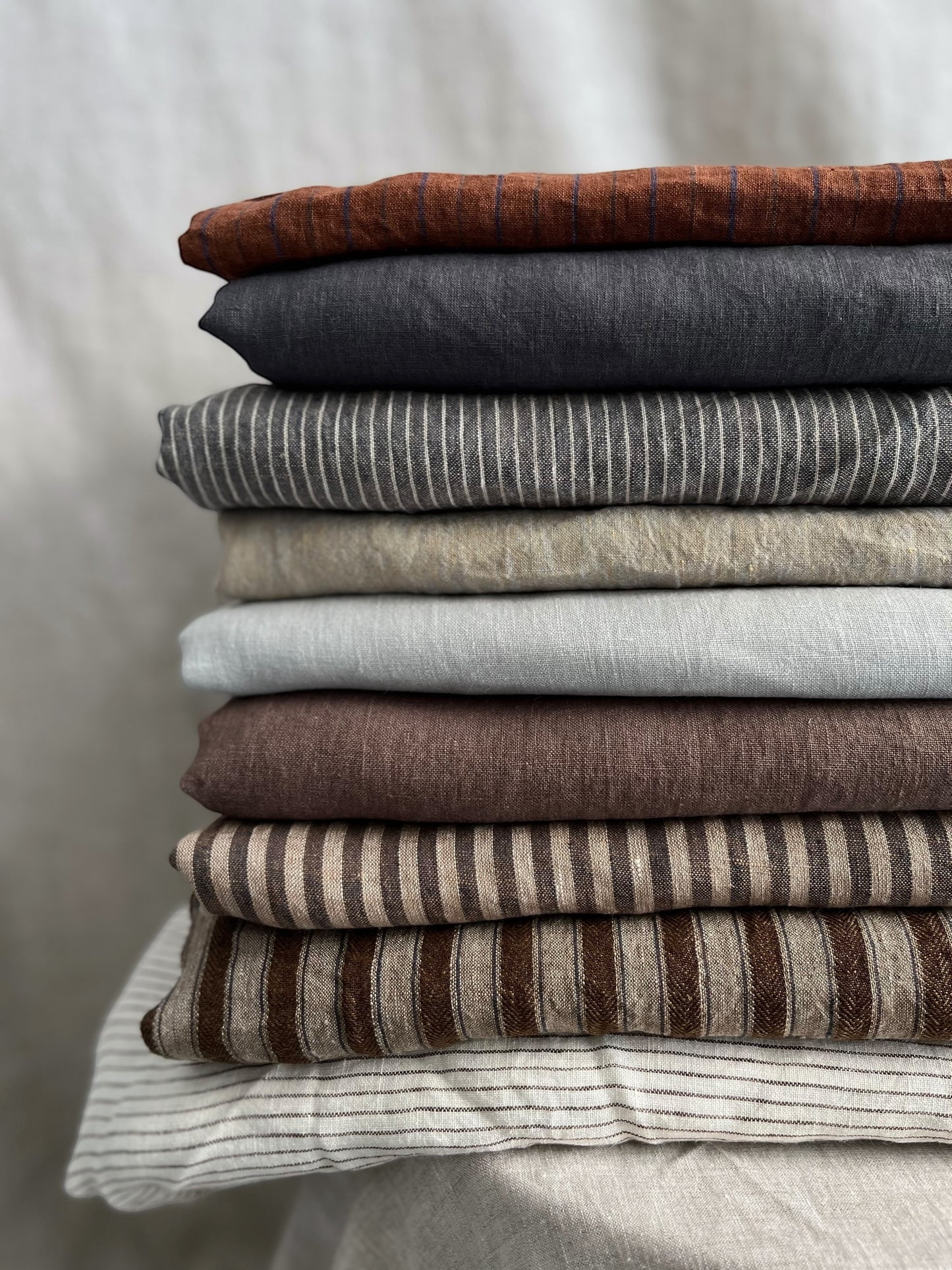 Rustic Brown Dutch Stripes