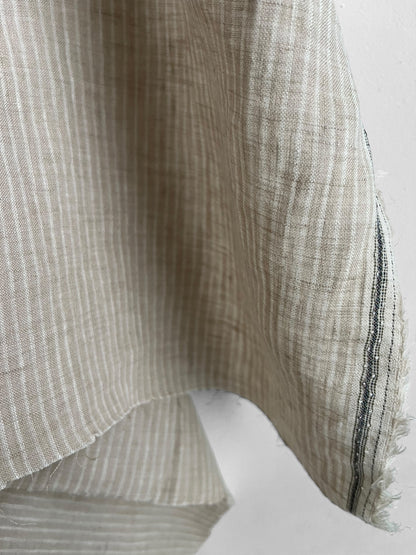 Oatmeal Pencil Stripes