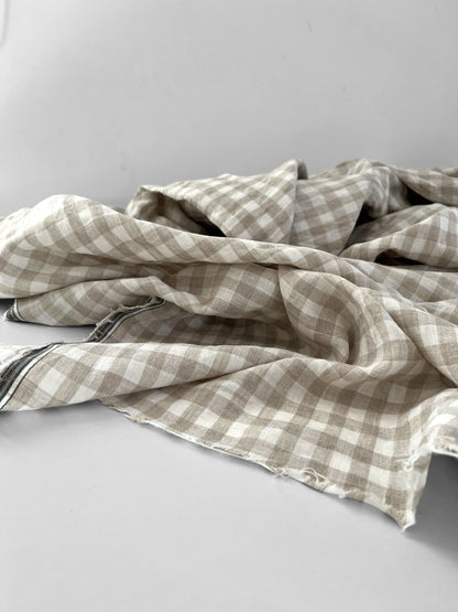 Natural Gingham 1cm