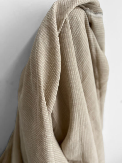 Oatmeal Pencil Stripes