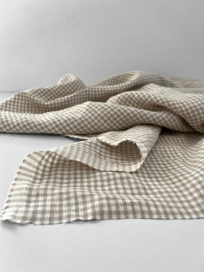 Natural Gingham 4mm