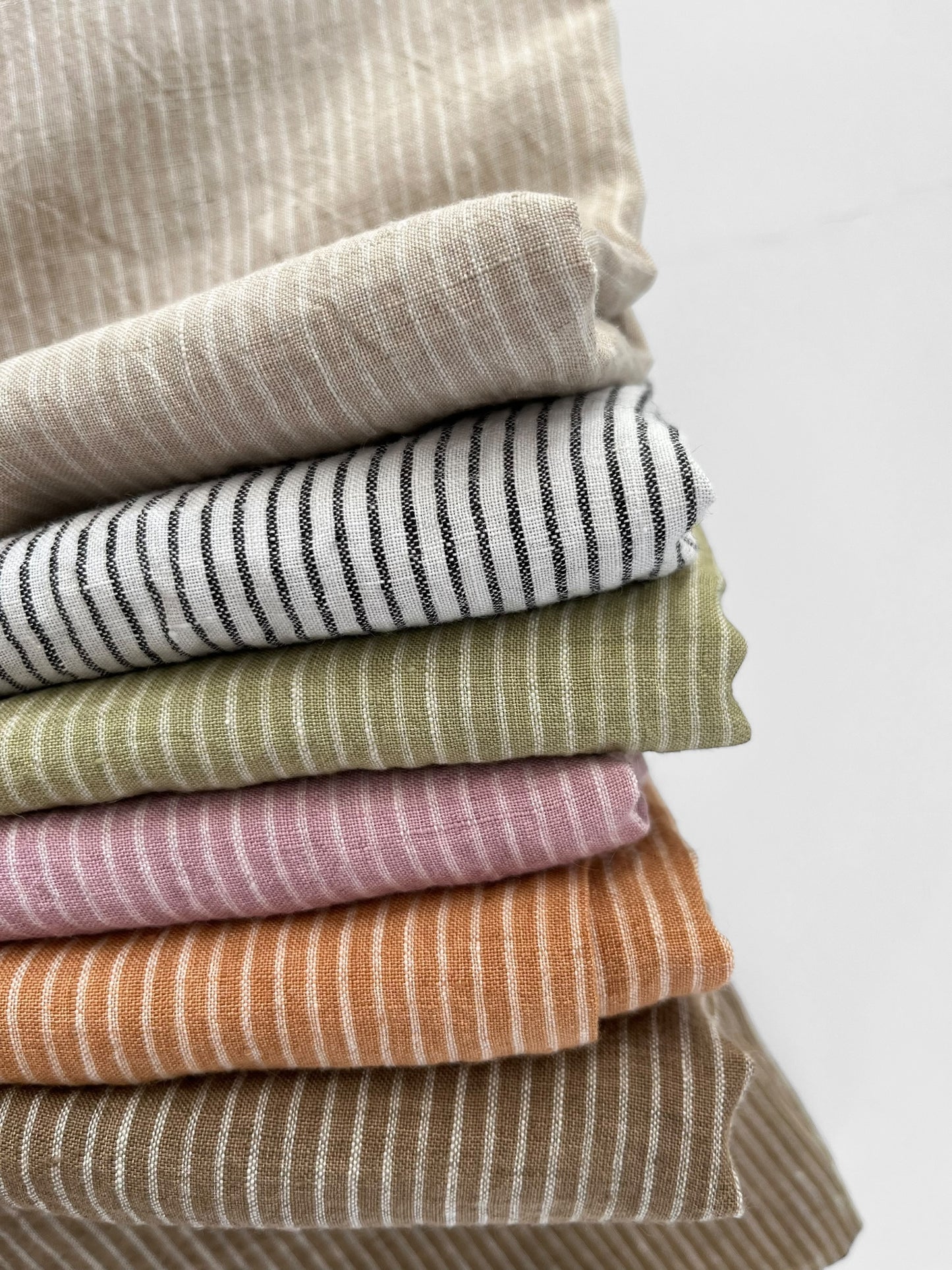 Oatmeal Pencil Stripes