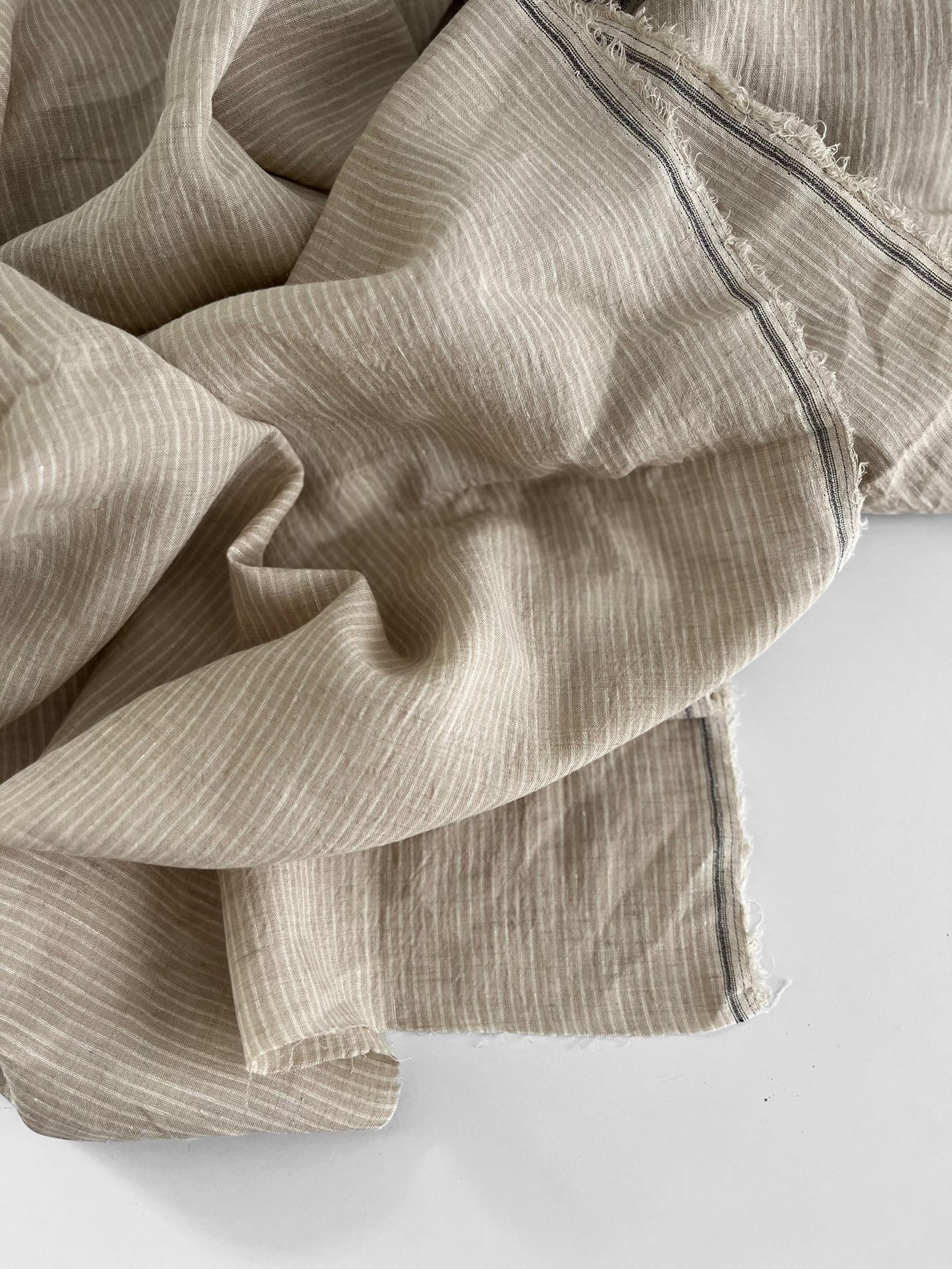 Oatmeal Pencil Stripes