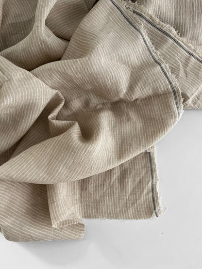 Oatmeal Pencil Stripes