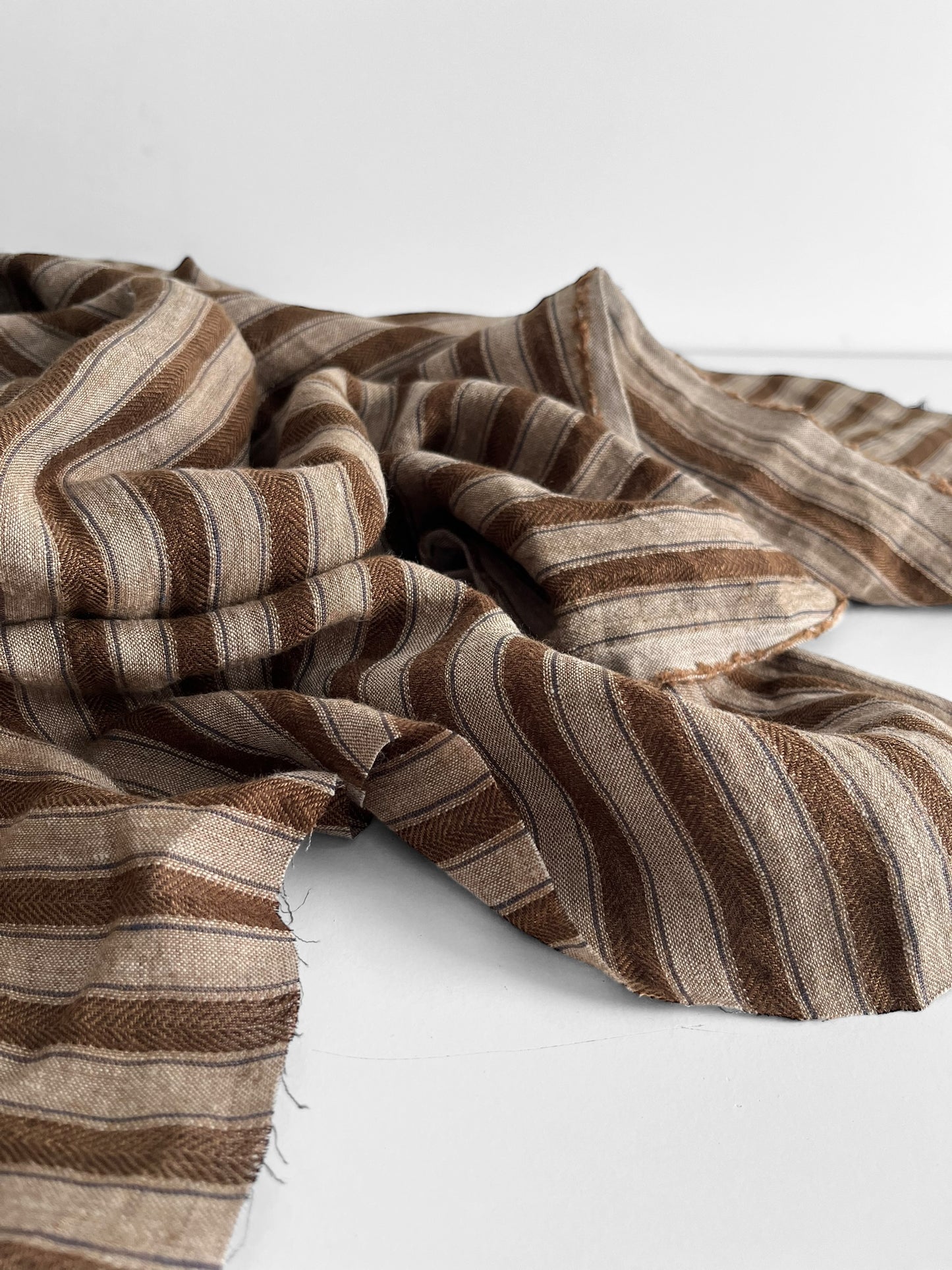 Rustic Brown Dutch Stripes