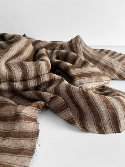 Rustic Brown Dutch Stripes