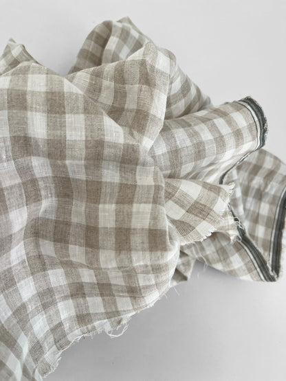 Natural Gingham 1cm