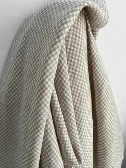 Natural Gingham 4mm