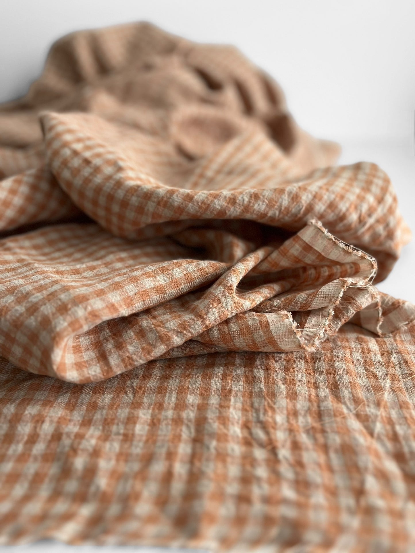 Apricot Gingham