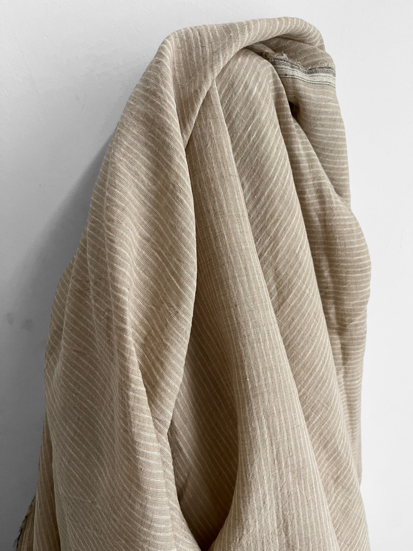 Oatmeal Pencil Stripes