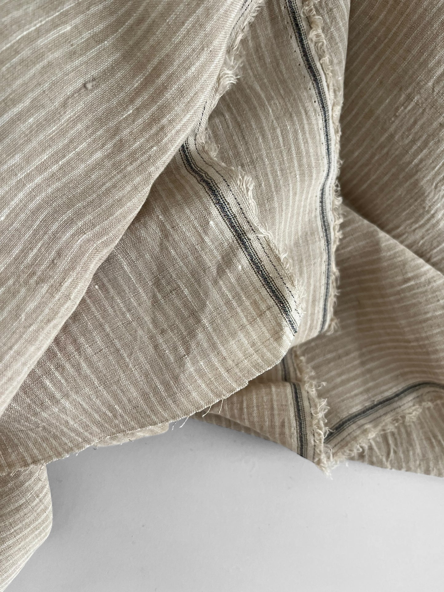 Oatmeal Pencil Stripes