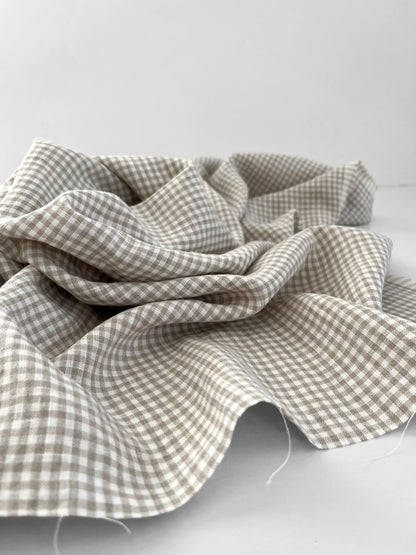 Natural Gingham 4mm