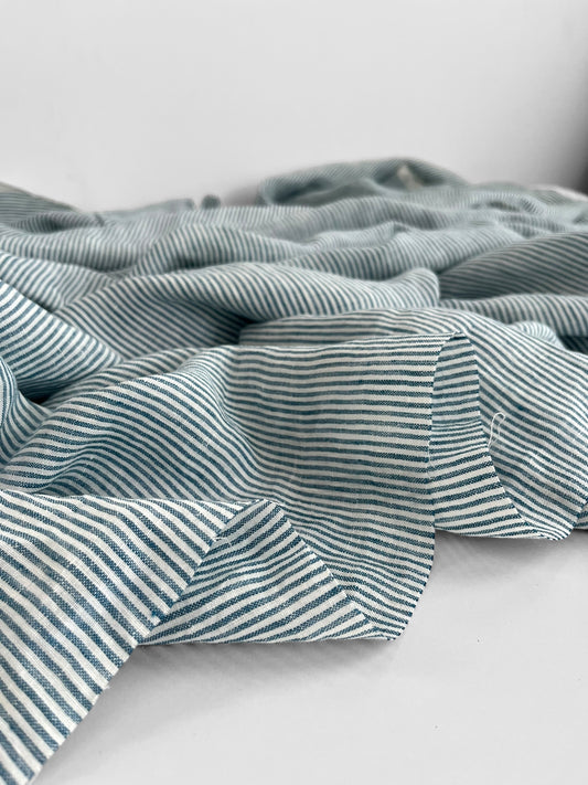 Teal Railroad Stripes