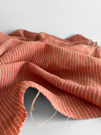 REMNANT 1.9m, 1.8m Papaya Pinstripes