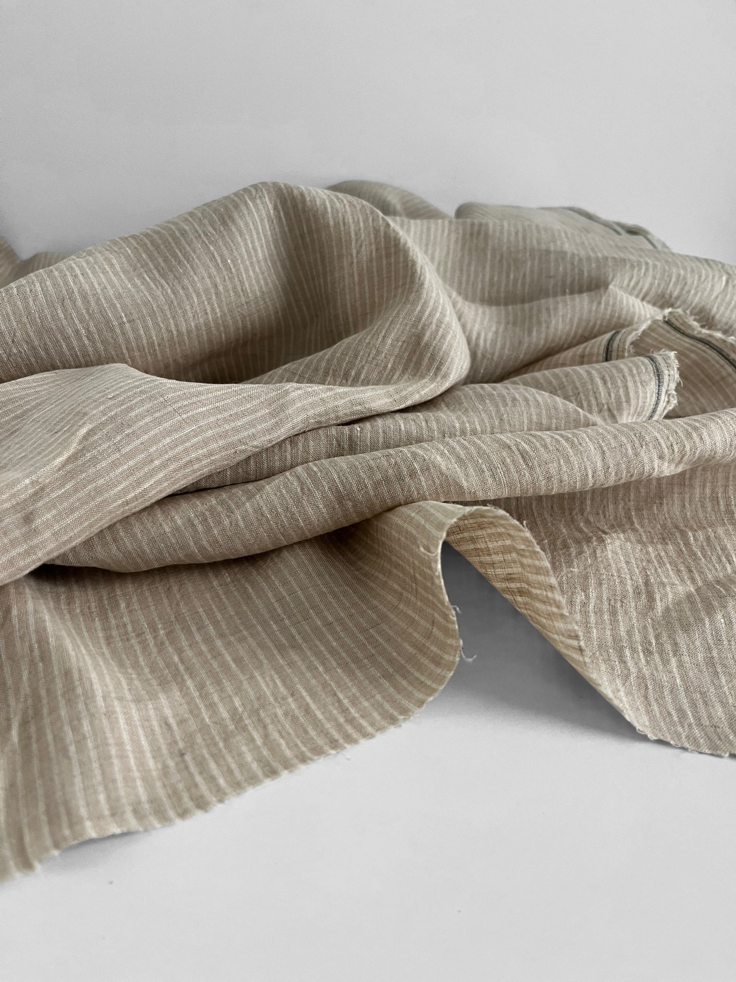 Oatmeal Pencil Stripes